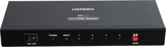 Globostar Ugreen-1x4 41019 Ugreen 1x4 All In One 4k HDMI Signal Splitter LED Video Controllers Input Signal W3840 x H2160@60Hz Input 1 HDMI Output 4 HDMI AC 220-240V IP20 D17.7 x W7.5 x H2cm 2 Years Warranty