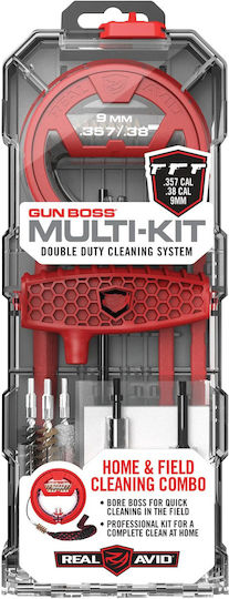 Real Avid Gun Boss Set De Unelte De Mână Pentru Curățare Multi-kit 357 38 9 Mm