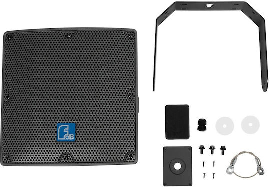 GloboStar Παθητικό Επιτοίχιο Ηχείο 150W (Τεμάχιο) 34x31x37εκ. Μαύρο