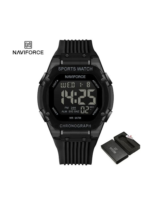 Naviforce Ceas Baterie Cu Curea Din Cauciuc