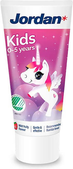 Jordan Hippopotamus Baby Toothpaste for 0m+ with Mild Raspberry Flavor 50ml