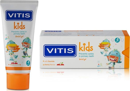 Vitis Baby-Zahnpasta Für 2+ Jahre Mit Kirsch Geschmack 50ml
