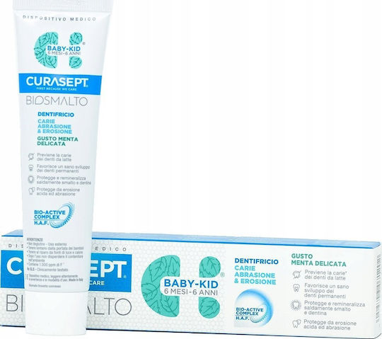 Curasept Βρεφική Οδοντόκρεμα για 6m+ με Γεύση Μέντα 50ml