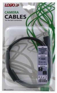 Logo USB-Kabel 2.0 USB-A-Stecker 8-poliger Stecker 31179 1,8 m Schwarzes Blister Minolta