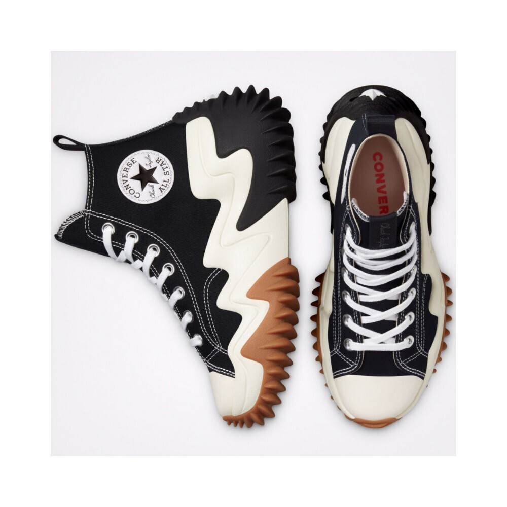 Converse Run Star Motion CX Platform Botine Negre Albe Gum Honey