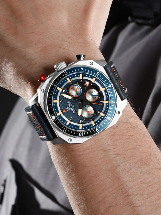 Naviforce Ceas Automat Cu Curea Din Piele