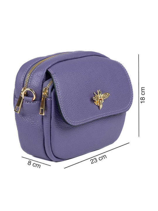 De piele Geantă de damă De umăr Violet