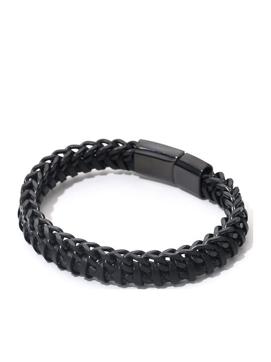 Toro Nero Brățară Pentru Bărbați Din Piele 21cm