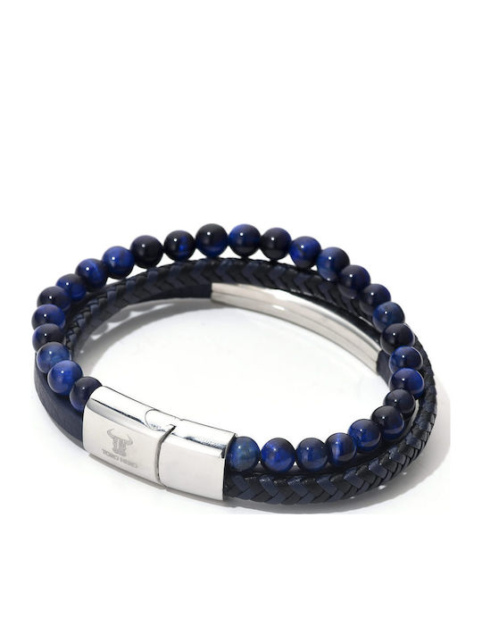 Toro Nero Herren Leder Armband 21cm