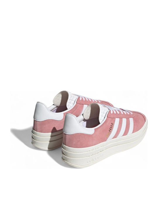 Gazelle Bold Γυναικεία Flatforms Sneakers Super Pop / Cloud White / Core White