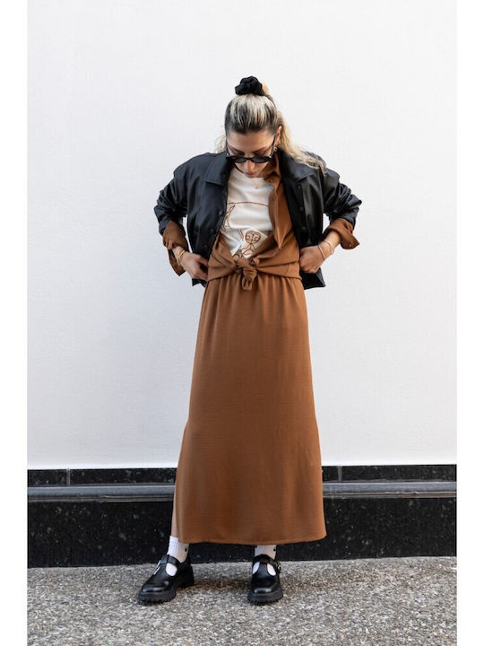 Midi Skirt Camel