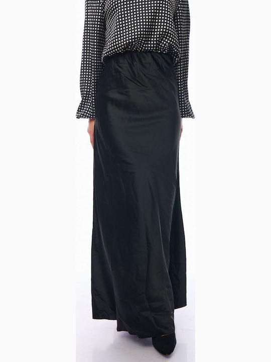Satin Skirt Black