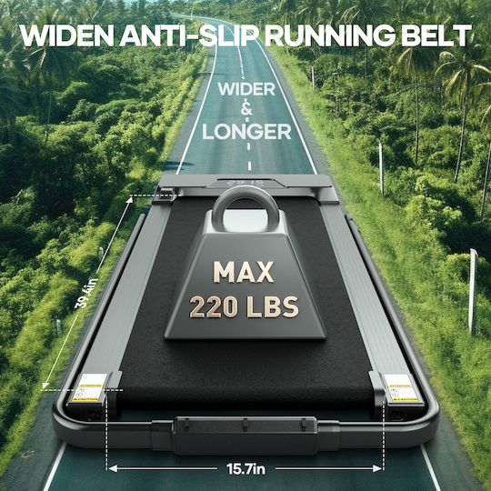ForAll 2.25hp Electric Foldable Treadmill for User up to 100kg