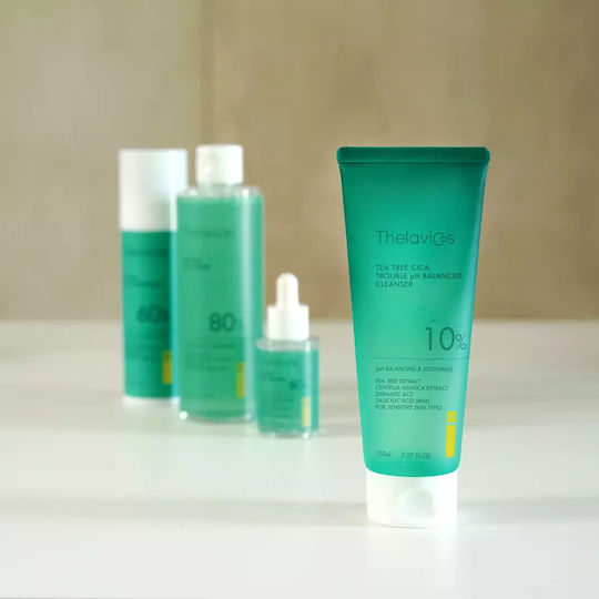 Thelavicos Tea Tree Cica Trouble Gel Καθαρισμού Προσώπου για Ακνεϊκές Επιδερμίδες 150ml