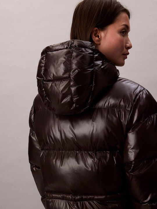 Lungă Jachetă de femei Puffer Black
