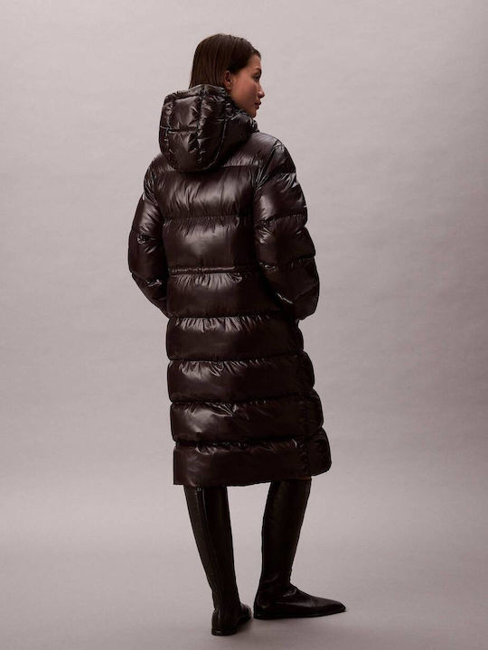 Lungă Jachetă de femei Puffer Black