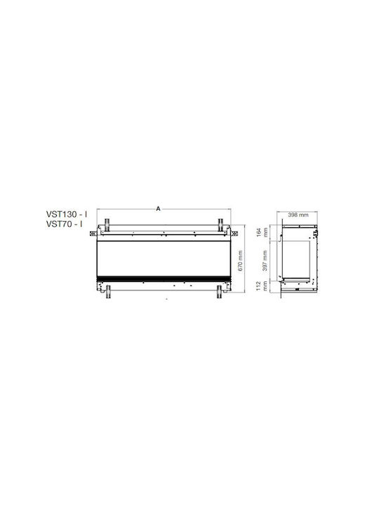 Dimplex Vista 130 I Elektrischer Kamin Einbau 2000W 133x67cm Dimplex Vista 130 I Elektrischer Kamin Einbau 2000W 133x67cm