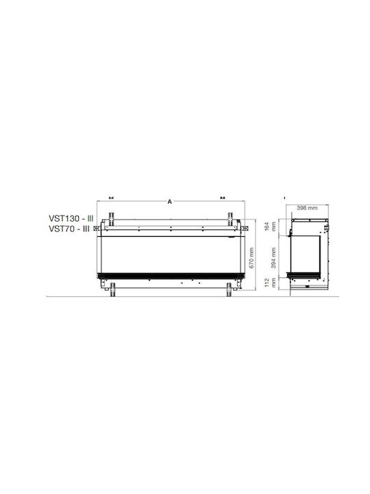 Dimplex Vista 130 III Einbau Elektrischer Kamin 2000W 130x139cm Dimplex Vista 130 III Einbau Elektrischer Kamin 2000W 130x139cm