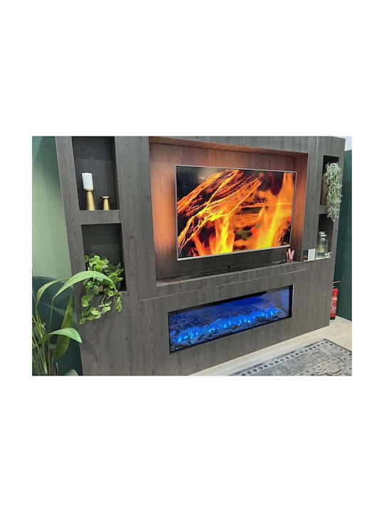 Faber Eslim 1200450 Wandmontiertes Elektrisches Kamin 2000W 80x121cm