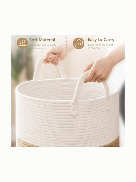 Viosarp Decorative Basket Wicker Beige 32x40cm