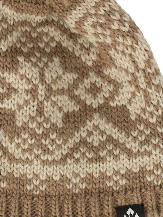 Beanie Unisex Beanie Gestrickt in Braun Farbe