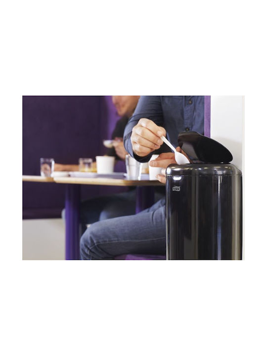 Tork Metallic Waste Bin with Sensor Black 5L