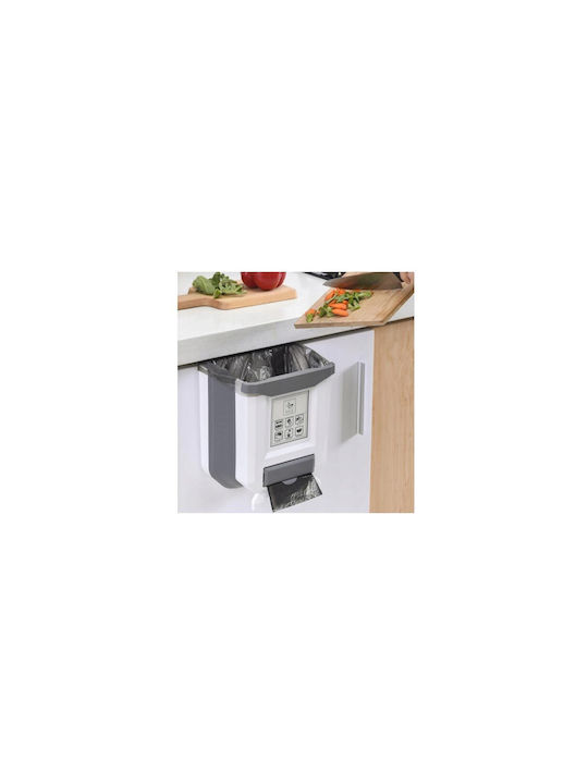 Waste Bin for Cabinet Plastic Grey 10lt