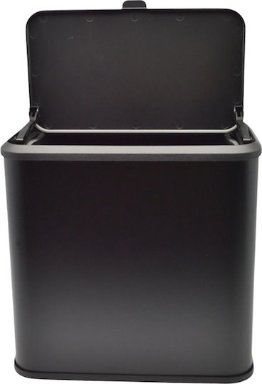 Ankor Waste Bin for Cabinet Made of Stainless Steel Black 5lt