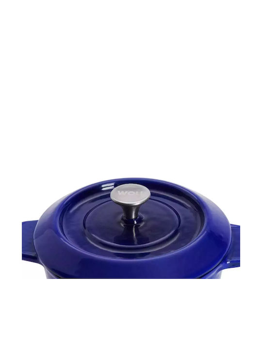 Woll Set de oale din fontă Blue 2buc
