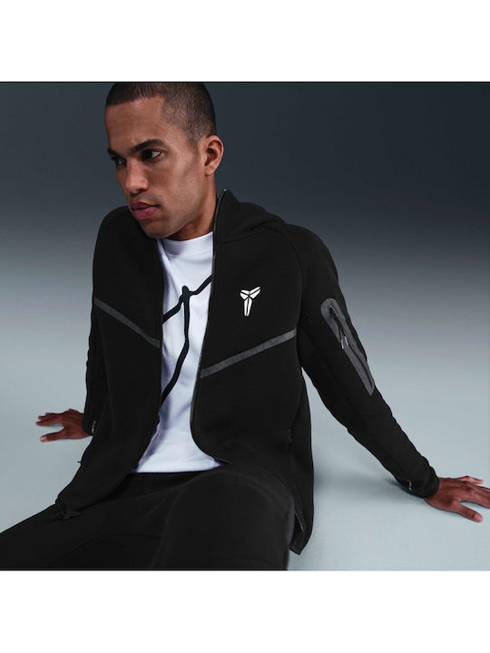 Kobe Tech Fleece Sweatshirt mit Kapuze Black