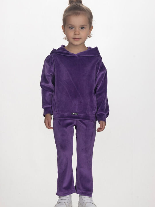 Kinder-Set mit Leggings Winter 2Stück Lila
