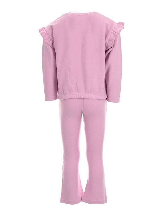 Set pentru copii cu pantaloni Iarnă 2buc Lilac