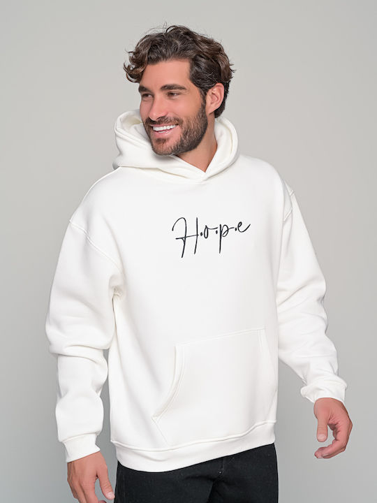 Hope Hold On Sweatshirt mit Kapuze Graphite