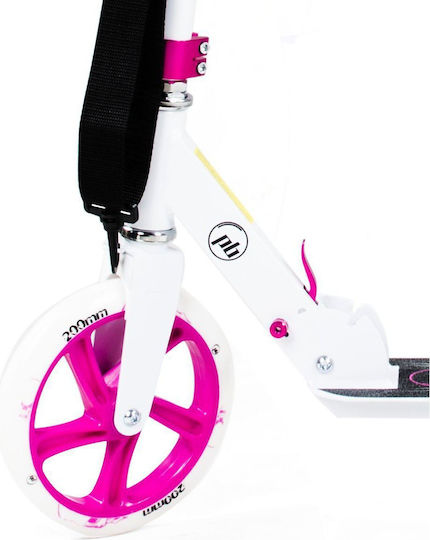 Kids Scooter Foldable PB Skull 2-Wheel White