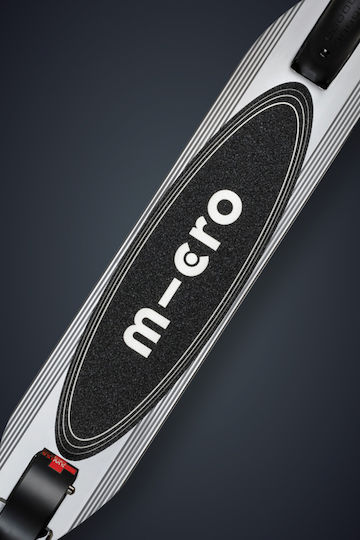 Micro Παιδικό Πατίνι Αναδιπλούμενο Sprite Led Δίτροχο για 6+ Ετών Ασημί