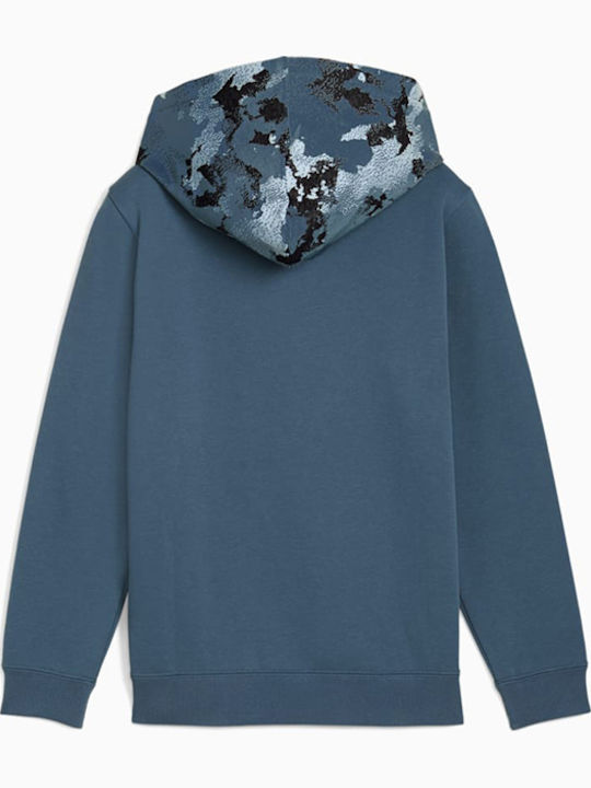 Παιδικό Φούτερ με Κουκούλα Navy Μπλε Hoodie Fl