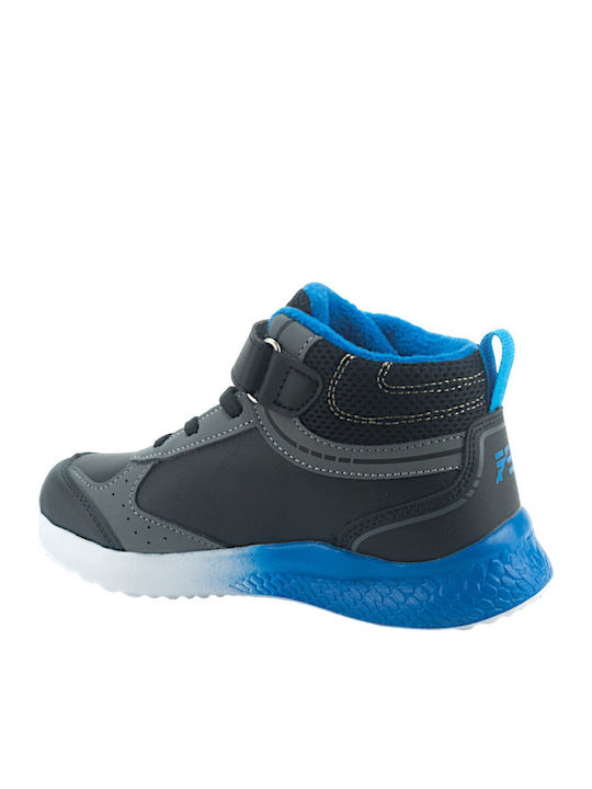 Kids Sneakers High Anatomic with Scratch & Lights Black