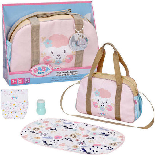 Baby geboren Zubehör Wickeltasche Blumen