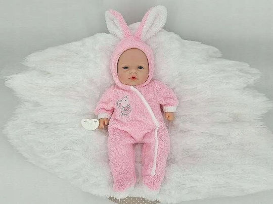 Babypuppe im rosa Strampler 40cm Soundbox spricht singt auf Polnisch Adar