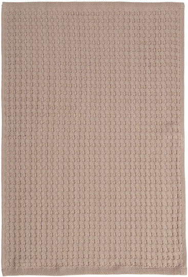 Nef-Nef Homeware Wafflow 24 Ποτηρόπανο από 100% Βαμβάκι σε Γκρι Χρώμα 45x68cm