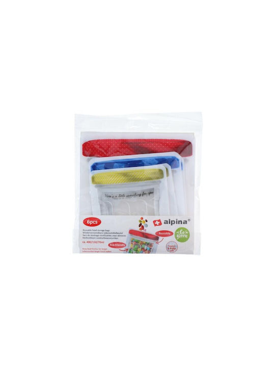 Atmosphera Set of 6pcs Jars General Use with Lid Glass Transparent 70ml