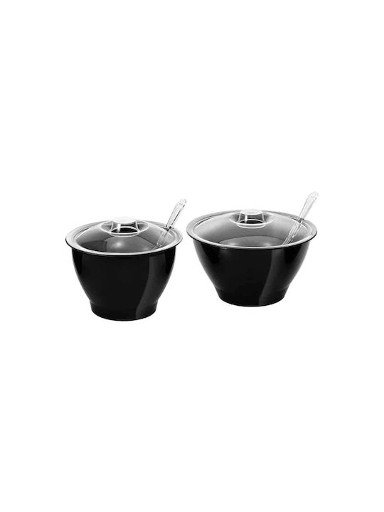 Garibaldi General Use Glass Jar with Lid Black 6000ml