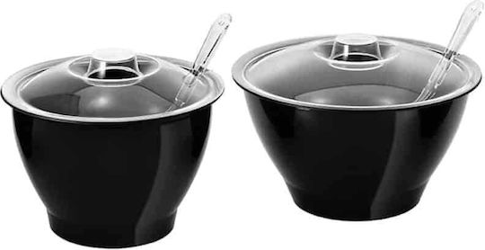 Garibaldi General Use Glass Jar with Lid Black 6000ml