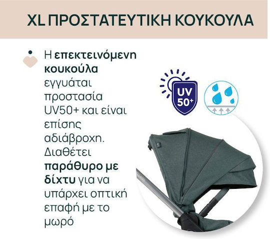 Chicco Bellagio Trio Бебешка количка Черен сатен 9.7кг