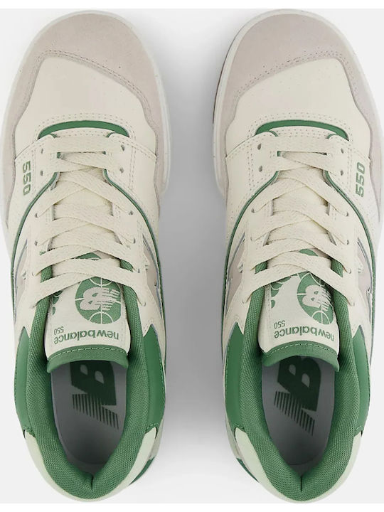 550 Women's White-Green Sneakers