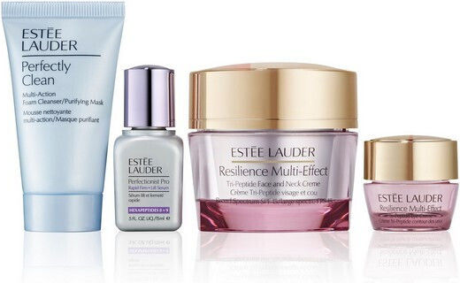 Estee Lauder The Radiance Routine Σετ Περιποίησης για Αντιγήρανση, Λάμψη & Σύσφιξη 4τμχ
