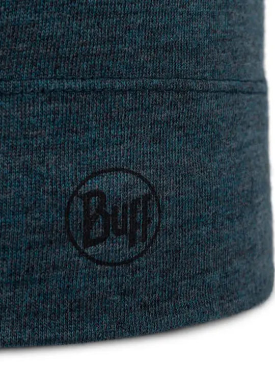 Merino Beanie Unisex Σκούφος Πλεκτός σε Πράσινο χρώμα
