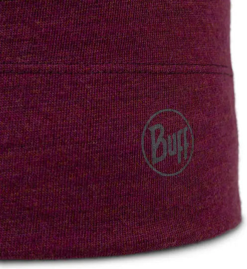 Merino Beanie Unisex Beanie Gestrickt in Burgundisch Farbe