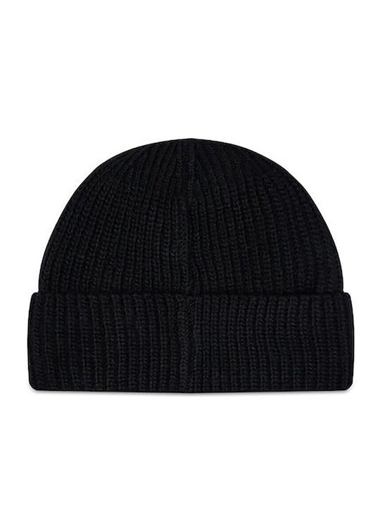 Beanie Unisex Beanie with Rib Knit in Black color
