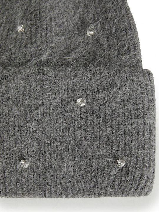 Beanie Frauen Beanie Gestrickt in Gray Farbe